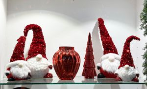 GLASS XMAS TREE W/LIGHT W/O BATTERY - 200-5800648